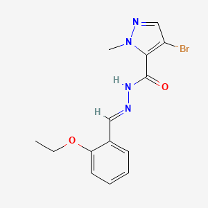 4-bromo-N'-[(E)-(2-ethoxyphenyl)methylidene]-1-methyl-1H-pyrazole-5-carbohydrazide