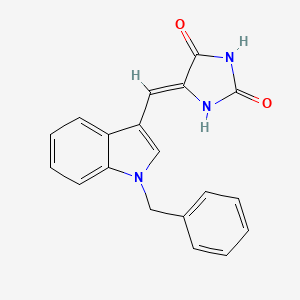 (5Z)-5-[(1-benzyl-1H-indol-3-yl)methylidene]imidazolidine-2,4-dione