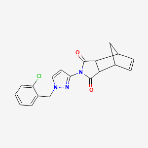 2-[1-(2-chlorobenzyl)-1H-pyrazol-3-yl]-3a,4,7,7a-tetrahydro-1H-4,7-methanoisoindole-1,3(2H)-dione