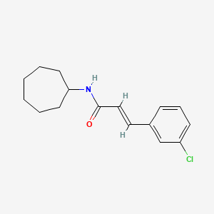 molecular formula C16H20ClNO B10897977 (2E)-3-(3-chlorophenyl)-N-cycloheptylprop-2-enamide 