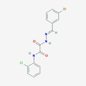 2-[(2E)-2-(3-bromobenzylidene)hydrazino]-N-(2-chlorophenyl)-2-oxoacetamide