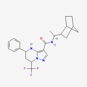 N-[1-(bicyclo[2.2.1]hept-2-yl)ethyl]-5-phenyl-7-(trifluoromethyl)-4,5,6,7-tetrahydropyrazolo[1,5-a]pyrimidine-3-carboxamide