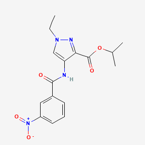 propan-2-yl 1-ethyl-4-{[(3-nitrophenyl)carbonyl]amino}-1H-pyrazole-3-carboxylate