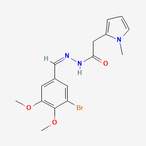 N'-[(Z)-(3-bromo-4,5-dimethoxyphenyl)methylidene]-2-(1-methyl-1H-pyrrol-2-yl)acetohydrazide