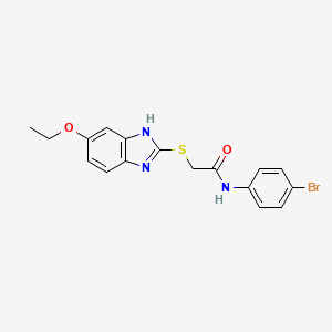 N-(4-bromophenyl)-2-[(5-ethoxy-1H-benzimidazol-2-yl)sulfanyl]acetamide