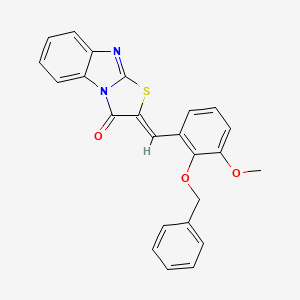 (2Z)-2-[2-(benzyloxy)-3-methoxybenzylidene][1,3]thiazolo[3,2-a]benzimidazol-3(2H)-one