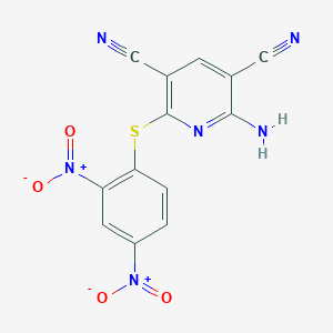 2-Amino-6-[(2,4-dinitrophenyl)sulfanyl]pyridine-3,5-dicarbonitrile