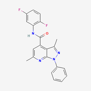 N-(2,5-difluorophenyl)-3,6-dimethyl-1-phenyl-1H-pyrazolo[3,4-b]pyridine-4-carboxamide