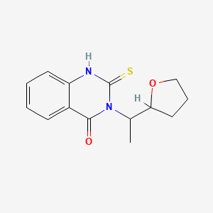 2-sulfanyl-3-[1-(tetrahydrofuran-2-yl)ethyl]quinazolin-4(3H)-one