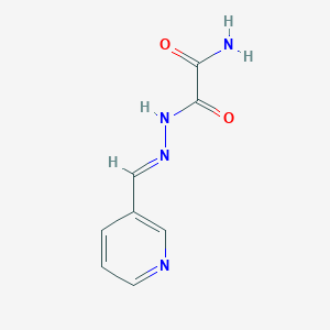 2-oxo-2-[(2E)-2-(pyridin-3-ylmethylidene)hydrazinyl]acetamide