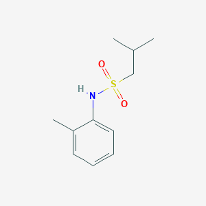 molecular formula C11H17NO2S B10898301 2-methyl-N-(2-methylphenyl)propane-1-sulfonamide 