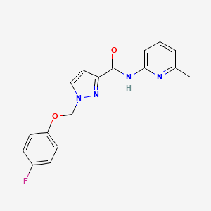 1-[(4-fluorophenoxy)methyl]-N-(6-methylpyridin-2-yl)-1H-pyrazole-3-carboxamide