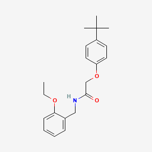 molecular formula C21H27NO3 B10898408 2-(4-tert-butylphenoxy)-N-(2-ethoxybenzyl)acetamide 