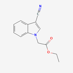 molecular formula C13H12N2O2 B10898427 ethyl (3-cyano-1H-indol-1-yl)acetate 