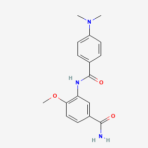 3-({[4-(Dimethylamino)phenyl]carbonyl}amino)-4-methoxybenzamide