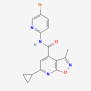 N-(5-bromopyridin-2-yl)-6-cyclopropyl-3-methyl[1,2]oxazolo[5,4-b]pyridine-4-carboxamide