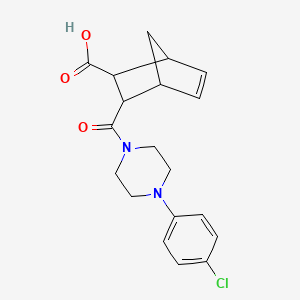 3-{[4-(4-Chlorophenyl)piperazin-1-yl]carbonyl}bicyclo[2.2.1]hept-5-ene-2-carboxylic acid