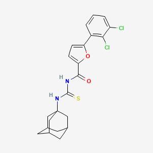 5-(2,3-dichlorophenyl)-N-(tricyclo[3.3.1.1~3,7~]dec-1-ylcarbamothioyl)furan-2-carboxamide