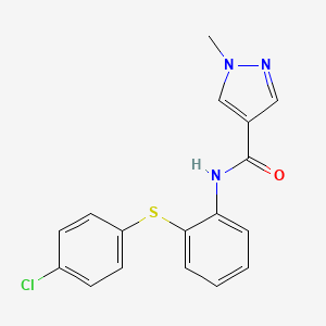 N-{2-[(4-chlorophenyl)sulfanyl]phenyl}-1-methyl-1H-pyrazole-4-carboxamide