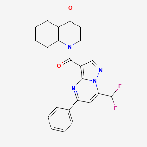 1-{[7-(difluoromethyl)-5-phenylpyrazolo[1,5-a]pyrimidin-3-yl]carbonyl}octahydroquinolin-4(1H)-one