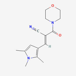 (2E)-2-(morpholin-4-ylcarbonyl)-3-(1,2,5-trimethyl-1H-pyrrol-3-yl)prop-2-enenitrile