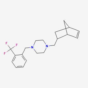 1-(Bicyclo[2.2.1]hept-5-en-2-ylmethyl)-4-[2-(trifluoromethyl)benzyl]piperazine