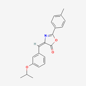 molecular formula C20H19NO3 B10898699 (4E)-2-(4-methylphenyl)-4-[3-(propan-2-yloxy)benzylidene]-1,3-oxazol-5(4H)-one 