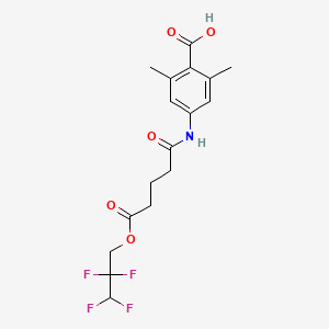 2,6-Dimethyl-4-{[5-oxo-5-(2,2,3,3-tetrafluoropropoxy)pentanoyl]amino}benzoic acid