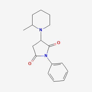 3-(2-Methylpiperidin-1-yl)-1-phenylpyrrolidine-2,5-dione