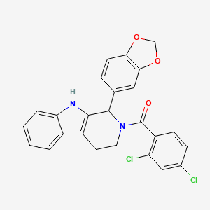 [1-(1,3-benzodioxol-5-yl)-1,3,4,9-tetrahydro-2H-beta-carbolin-2-yl](2,4-dichlorophenyl)methanone