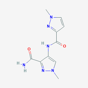 1-methyl-4-{[(1-methyl-1H-pyrazol-3-yl)carbonyl]amino}-1H-pyrazole-3-carboxamide