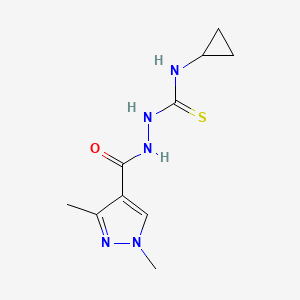 N-cyclopropyl-2-[(1,3-dimethyl-1H-pyrazol-4-yl)carbonyl]hydrazinecarbothioamide