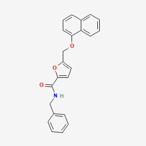 N-benzyl-5-[(naphthalen-1-yloxy)methyl]furan-2-carboxamide