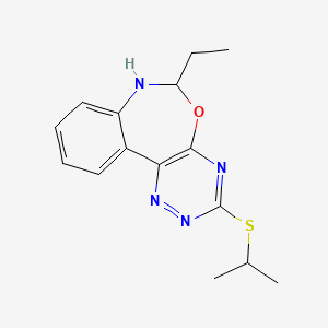 6-Ethyl-3-(propan-2-ylsulfanyl)-6,7-dihydro[1,2,4]triazino[5,6-d][3,1]benzoxazepine