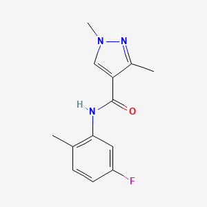 N-(5-fluoro-2-methylphenyl)-1,3-dimethyl-1H-pyrazole-4-carboxamide