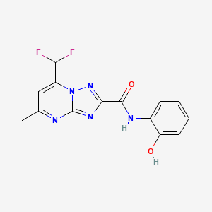 7-(difluoromethyl)-N-(2-hydroxyphenyl)-5-methyl[1,2,4]triazolo[1,5-a]pyrimidine-2-carboxamide