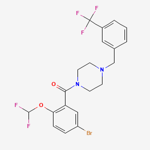 [5-Bromo-2-(difluoromethoxy)phenyl]{4-[3-(trifluoromethyl)benzyl]piperazin-1-yl}methanone