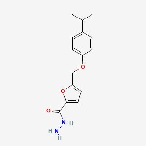 5-{[4-(Propan-2-yl)phenoxy]methyl}furan-2-carbohydrazide