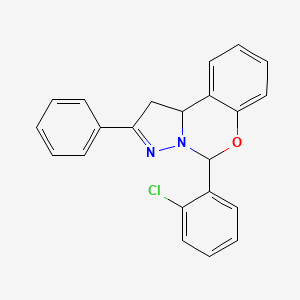 5-(2-Chlorophenyl)-2-phenyl-1,10b-dihydropyrazolo[1,5-c][1,3]benzoxazine