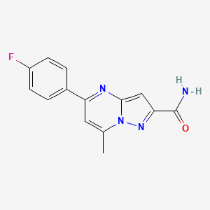 5-(4-Fluorophenyl)-7-methylpyrazolo[1,5-a]pyrimidine-2-carboxamide