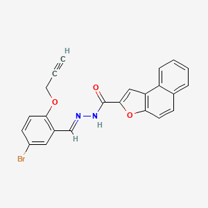 N'-{(E)-[5-bromo-2-(prop-2-yn-1-yloxy)phenyl]methylidene}naphtho[2,1-b]furan-2-carbohydrazide