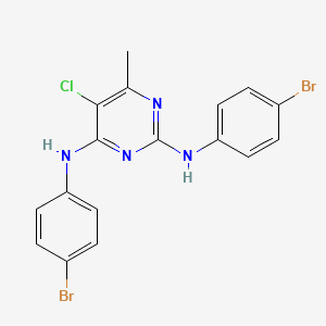 2,4-Di(4-bromoanilino)-5-chloro-6-methylpyrimidine