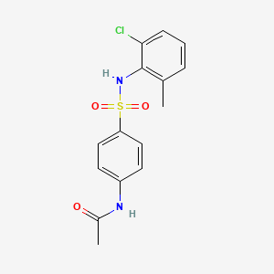 N-{4-[(2-chloro-6-methylphenyl)sulfamoyl]phenyl}acetamide