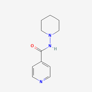 molecular formula C11H15N3O B10899216 4-Pyridinecarboxamide, N-1-piperidinyl- CAS No. 62179-42-4