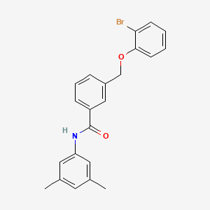 molecular formula C22H20BrNO2 B10899257 3-[(2-bromophenoxy)methyl]-N-(3,5-dimethylphenyl)benzamide 