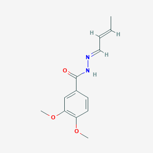 N'-[(1E,2E)-but-2-en-1-ylidene]-3,4-dimethoxybenzohydrazide