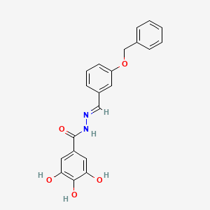 N'-{(E)-[3-(benzyloxy)phenyl]methylidene}-3,4,5-trihydroxybenzohydrazide