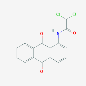 molecular formula C16H9Cl2NO3 B10899368 2,2-dichloro-N-(9,10-dioxo-9,10-dihydroanthracen-1-yl)acetamide 