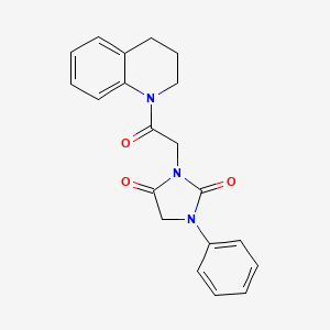 3-[2-(3,4-dihydroquinolin-1(2H)-yl)-2-oxoethyl]-1-phenylimidazolidine-2,4-dione