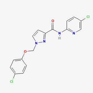 1-[(4-chlorophenoxy)methyl]-N-(5-chloropyridin-2-yl)-1H-pyrazole-3-carboxamide